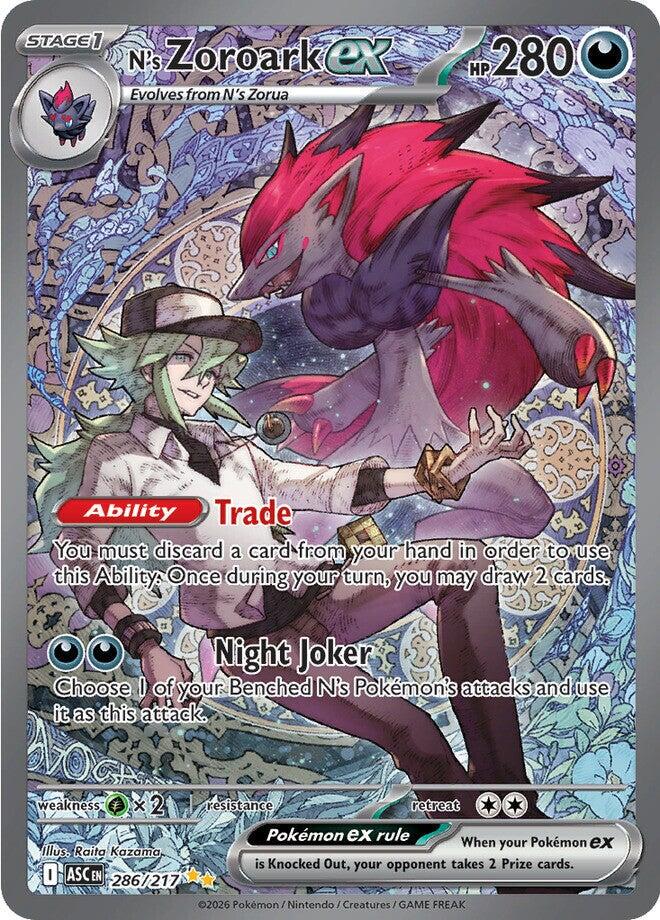 Pokémon TCG: Ascended Heroes – N's Zoroark Ex #286