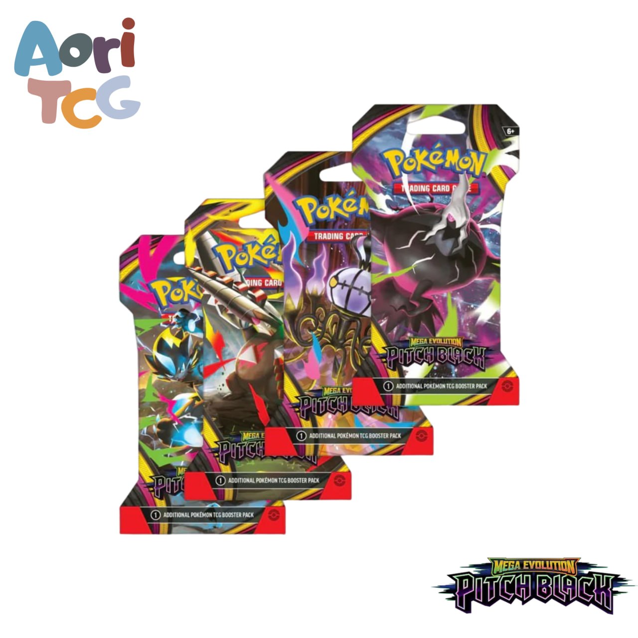 Pokémon TCG Pitch Black Sleeved Booster Pack ME05